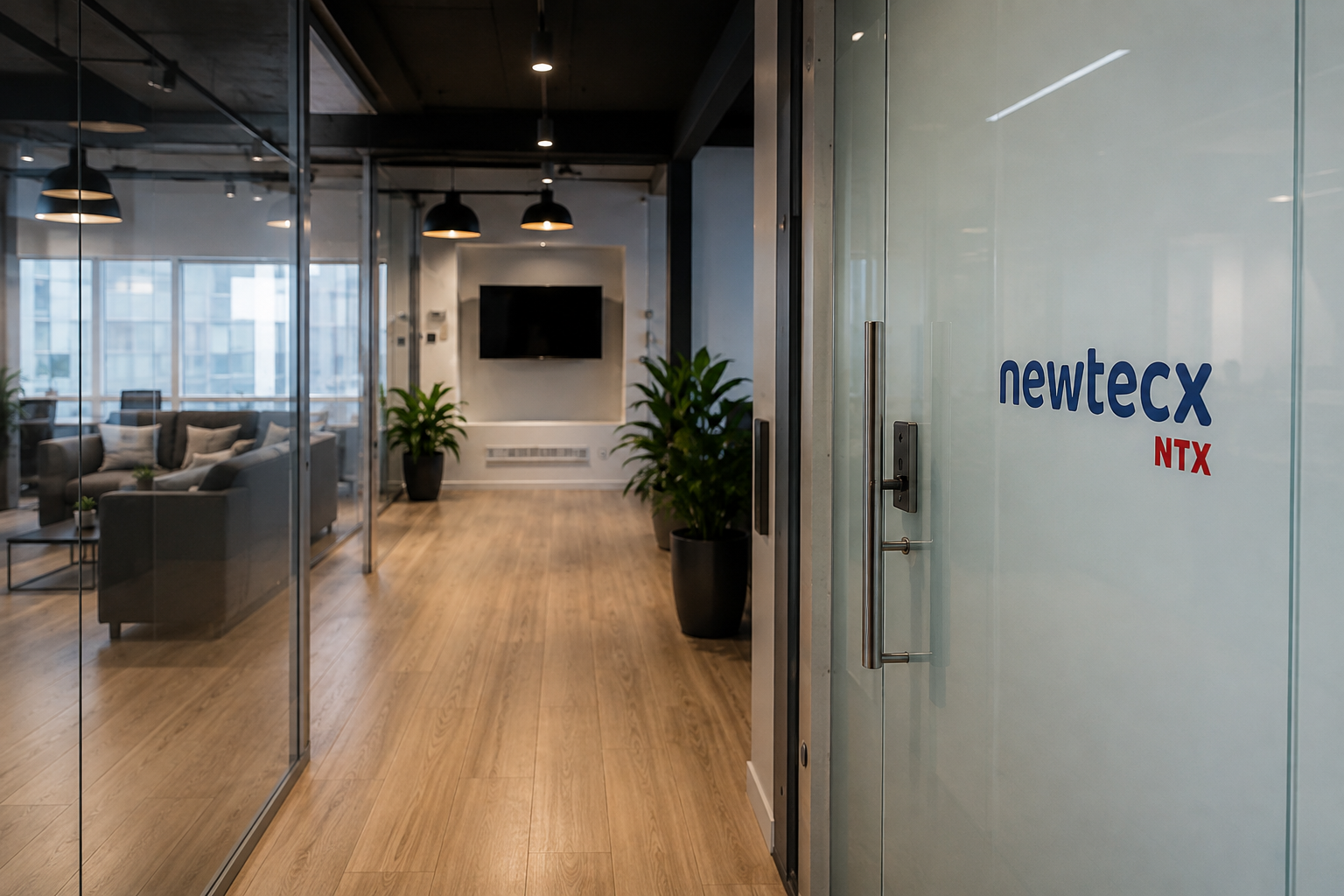 The Newtecx office entrance in Doha